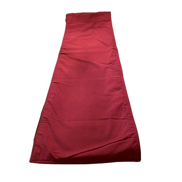 Fall Reversible Table Runner Brocade Leaf Red Pattern Multi Colored 13"W x 88"L - Picture 6 of 10